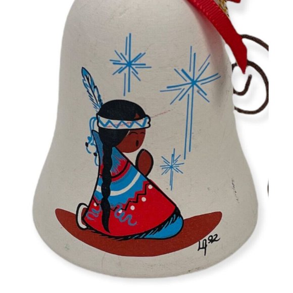 Sandstone Creations  DeGrazia Albuquerque Fiesta Christmas Bell Ornament - Picture 2 of 12